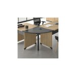 M&s - angle de liaison pour bureau 80x80x74 cm noir et anthracite - worka