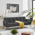 M&s - banquette 3 places clic - clac en microfibre anthracite - vintex M&s - banquette 3 places clic - clac en microfibre anthracite - vintex