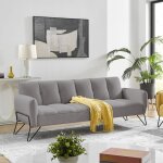 M&s - banquette 3 places clic - clac en microfibre gris - vintex M&s - banquette 3 places clic - clac en microfibre gris - vintex