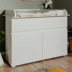 M&s - commode � langer 2 portes 1 tiroir 120x77x102 cm blanc - mitz