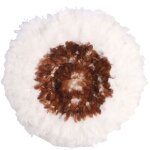M&s - dcoration murale ronde 70 cm en plumes blanc et marron