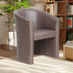 M&s - fauteuil cabriolet 64x62x81 cm en pu brun - kabiz
