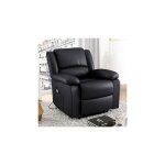 M&s - fauteuil relax électrique releveur et chauffant en pu noir - valia M&s - fauteuil relax électrique releveur et chauffant en pu noir - valia