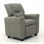 M&s - fauteuil de relaxation manuel pour enfant 61x42x65 cm en pu gris