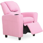 M&s - fauteuil de relaxation manuel pour enfant 62x56x69 cm en pu rose