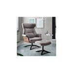 M&s - fauteuil de relaxation en microfibre gris - padoue