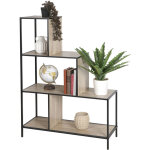 M&s - meuble escalier 80x30x112, 4 cm d�cor naturel et noir - enora