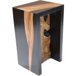 M&s - sellette racine 40x30x60 cm en bois de suar et teck - strom