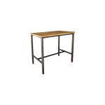 M&s - table de bar 120x75x100 cm en manguier et fer