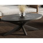 M&s - table basse 130x70x45 cm en bois exotique noir - maja M&s - table basse 130x70x45 cm en bois exotique noir - maja