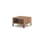 M&s - table basse carre 60x60x37 cm dcor chne brun - blibz