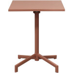M&s - table de jardin 60x60x71cm en m�tal terracotta - baca