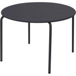 M&s - table de jardin ronde 110x74 cm en métal gris - baca M&s - table de jardin ronde 110x74 cm en métal gris - baca