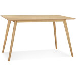 M&s - table à manger 120x80x77 cm décor chêne et pieds en chêne M&s - table à manger 120x80x77 cm décor chêne et pieds en chêne
