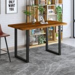 M&s - table  manger 160x80x93 cm en bois exotique et mtal