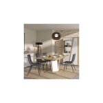M&s - table repas extensible 190 - 235x90x77 cm effet chne et blanc - jakso