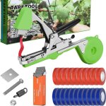 Machine � attacher les plantes, fourni avec 10 000 clous et 20 rouleaux de ruban adh�sif de couleur, ...