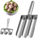 Machine � boulettes de viande triple avec pelle � d�couper, smavles faire des boulettes de viande moule, ...