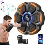 Machine de boxe musicale, smart led, bluetooth, avec gants de boxe, cible de boxe murale, 9 modes de ...