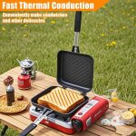 Machine pain double face antiadh�sive avec poign�es r�sistantes chaleur, presse sandwich pour cuisini�re ...