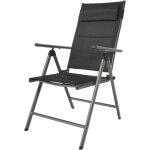 Mack chaise de camping anthracite / noir - 68 ? 97 cm x 53 x 108 ? 90 cm chaise jardin pliante et compacte, ...