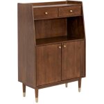 Made in meubles - buffet haut en bois d'acacia emiel