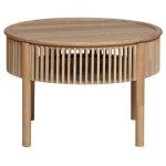 Made in meubles - table basse ronde en bois de pin vénus Made in meubles - table basse ronde en bois de pin vénus