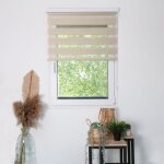 Madecostore - store enrouleur jour nuit tamisant avec coffre - essentiel - cr�me - l59 x h160cm