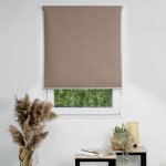Madecostore - store enrouleur occultant uni prestige - marron glac - l70 x h190cm