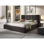 Bestmobilier - mael - lit coffre - 160x200 - en tissu - sommier inclus - gris anthracite Bestmobilier - mael - lit coffre - 160x200 - en tissu - sommier inclus - gris anthracite