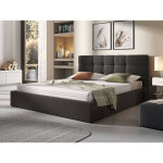 Bestmobilier - mael - lit coffre - 180x200 - en tissu - sommier inclus - gris anthracite Bestmobilier - mael - lit coffre - 180x200 - en tissu - sommier inclus - gris anthracite