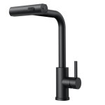 Robinet de cuisine 3 jets avec douchette extractible, robinetterie mitigeur d'vier 360 rotatif - sans ...