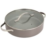 Maestri - cocotte peu profonde avec couvercle maestro mr - 4009 (mr - 4009 - 28s) 28 cm 3, 9 l gris