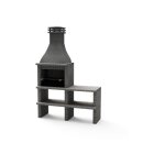 Maestro ferretero - movelar - barbecue prfabriqu  bois et charbon modle bbq khiva plus avec support ...