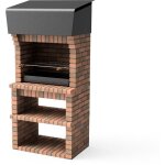 Maestro ferretero - movelar - barbecue prfabriqu  bois et charbon modle volterra (gris / terre cuite ...
