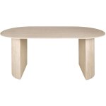 Lisa design - maeva - table à manger - bois effet travertin - 6 personnes Lisa design - maeva - table à manger - bois effet travertin - 6 personnes