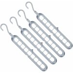 Magic hanger organizer 4 pack rotating antidrapant gain de place 9 trous cintres robustes cintres pour ...