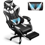 Magicfox - chaise gaming massante ergonomique avec support lombaire massage, appui - tête et repose - ... Magicfox - chaise gaming massante ergonomique avec support lombaire massage, appui - tête et repose - ...