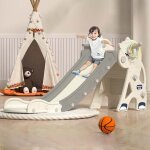 Magicfox - toboggan licorne - glisse de 150cm avec panier de basket, machine  musique - jeu intrieur ...