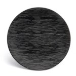 Magma noir - assiette plate 27 cm (lot de 6)
