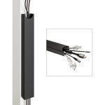 Magn�tique plateau de gestion des c�bles sous le bureau noir