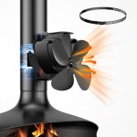 Magntiques ventilateur poele  bois, amlioration aliment  la chaleur ventilateur cheminee, silencieux ...