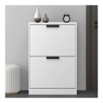 Mai&mai - armoire � chaussures meuble de rangement � chaussure � 2 tiroirs commode � chaussures entr�e ...