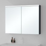 Mai&mai - armoire suspendue de salle de bain avec miroir armoire de toilette meuble miroir avec clairage ...