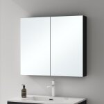 Mai&mai - armoire suspendue de salle de bain avec miroir armoire de toilette meuble murale miroir avec ...