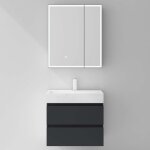 Mai&mai - armoire de toilette avec �clairage led armoire suspendue de salle de bain avec miroir armoire ...