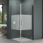 Mai&mai - cabine de douche 80x80x195cm porte auto - levante montage r�versible paroi de douche carr�e ...