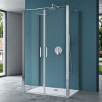 Mai&mai - cabine de douche 90x90 pour un seul mur montage révrsible porte auto - levante paroi de douche ... Mai&mai - cabine de douche 90x90 pour un seul mur montage révrsible porte auto - levante paroi de douche ...