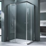 Mai&mai - cabine de douche paroi de douche avec deux portes coulissantes montage r�versible verre tremp� ...