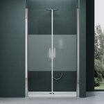Mai&mai - mai&mai double porte de douche pivotante 180�auto - levante paroi de douche pour niche 90x195cm ...